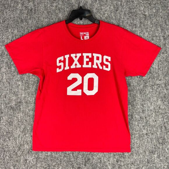 Sixers Shirt‎ Mens Large Basketball NBA Short-sleeve Adidas Fultz Go To Tee - Picture 1 of 9